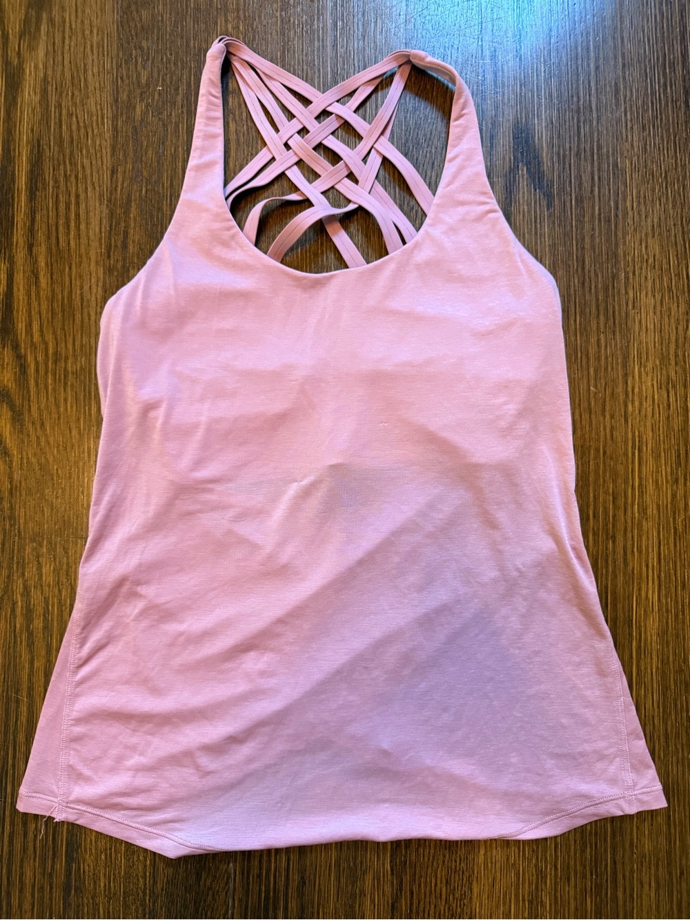 lululemon athletica Light Pink Crisscross Back Tank